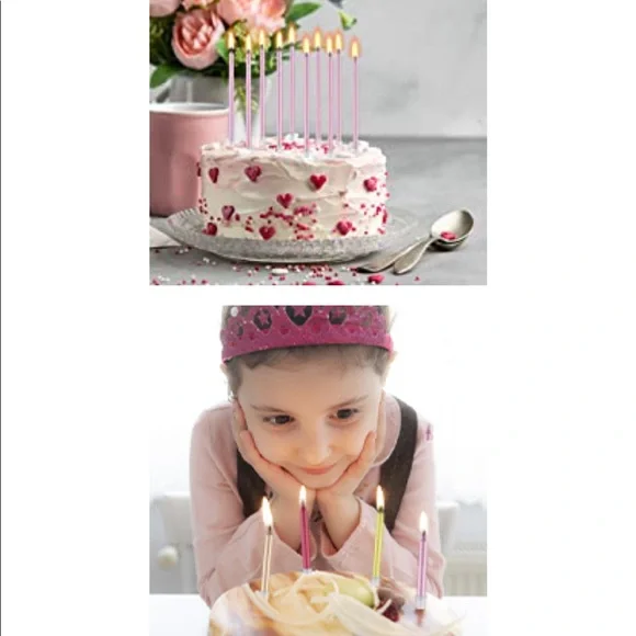 Candles-Long Thin Cake/Cupcake Candles Total 72 - Picture 10 of 13